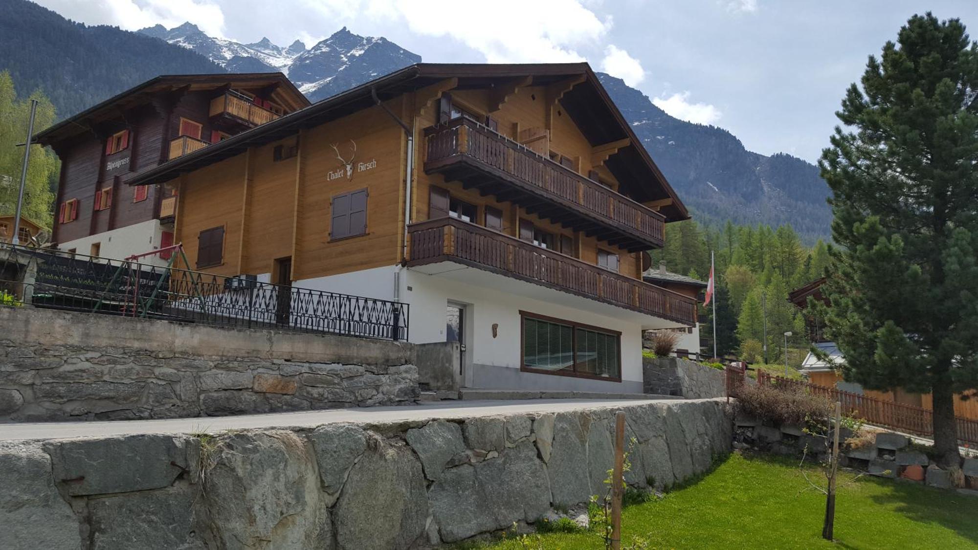 Chalet Hirsch Grächen Buitenkant foto